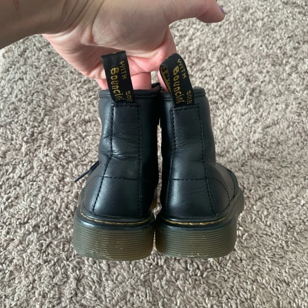 Dr Martens Pascal Moo Boots Black Leather Lace-Up Boots
